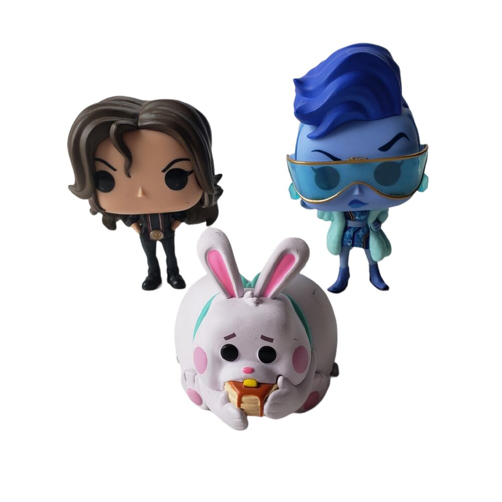 Funko Pop Disney Wreck It Ralph Toy 4" 3 pack Bundle Fun Bun Toy Shank Yesss